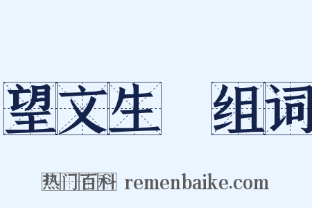 望文生義组词是什么意思的图片